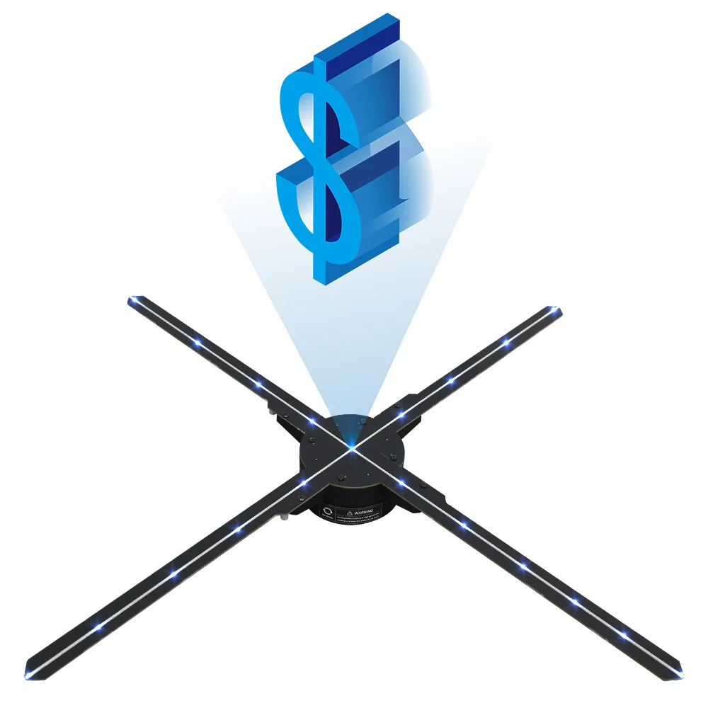 New 65cm WiFi 3D Hologram LED Fan High Definition 3D Holographic Fan Advertising  Projector Equipment With WiFi Cloud Control