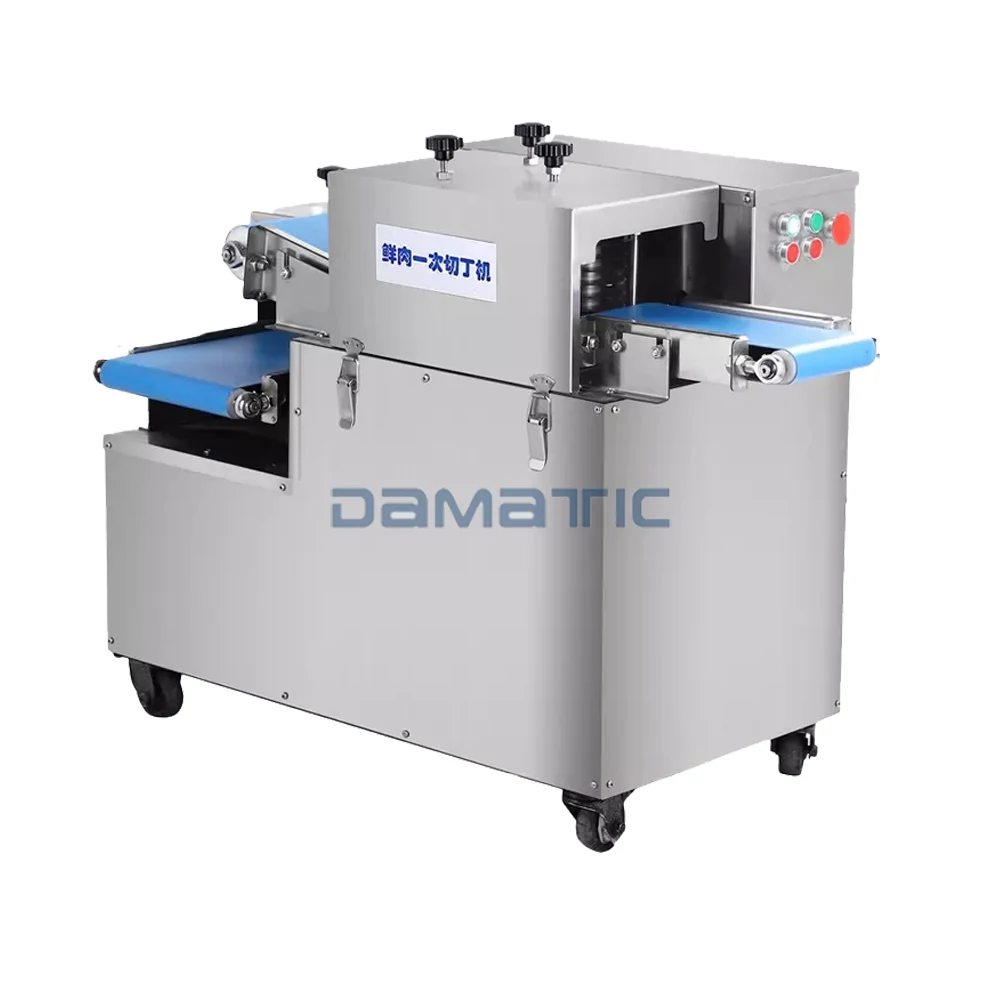 Fresh meat cube cutting machine chicken breast fish fillet  cutter cooked meat salmon slicer machine