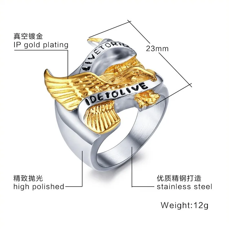 Men Hip Hop Masonic Retro Stainless Steel Casting Skull Head Magic Claw Ghost Head Lion Head Finger Ring