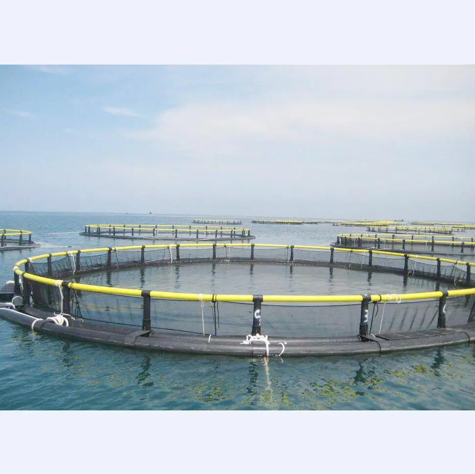 UHMWPE knotted fishing farming cage net