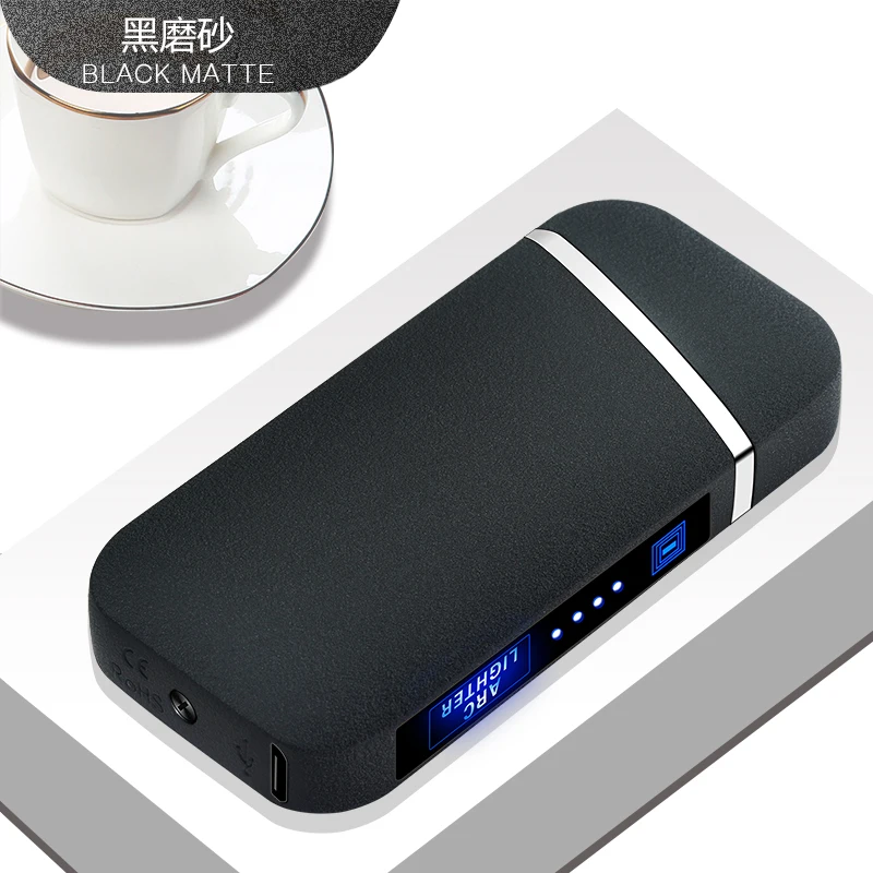 HL-319 фабрика изготовленный на заказ сплав цинка двойной электронные дуги usb Зажигалка