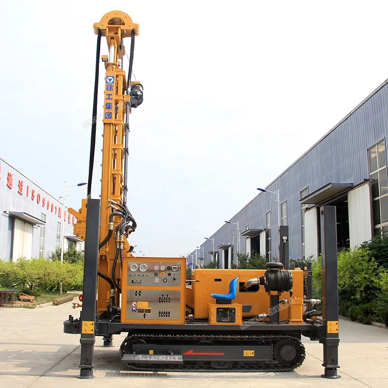 crawler borehole pneumatic water well drilling machine