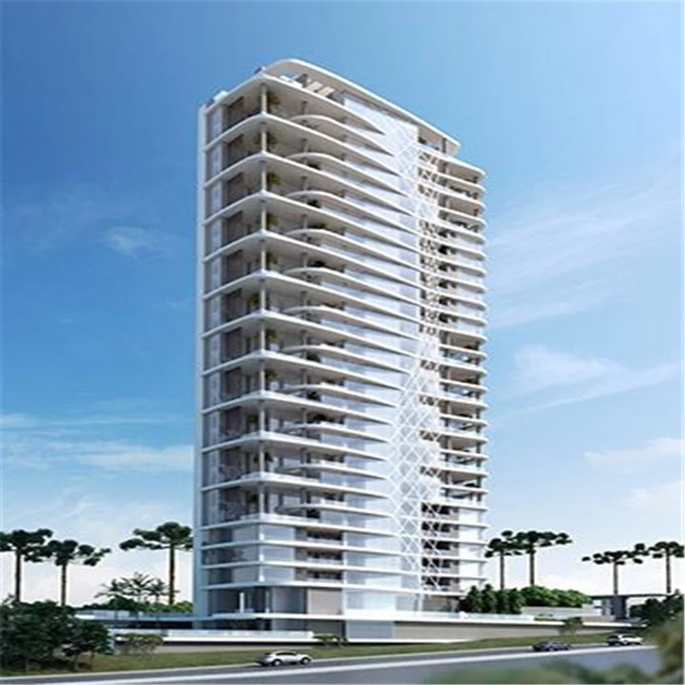 High Rise Steel Structure Prefabricated Apartment Building With 2 3 4 5 6 7 8 9 10 Floor