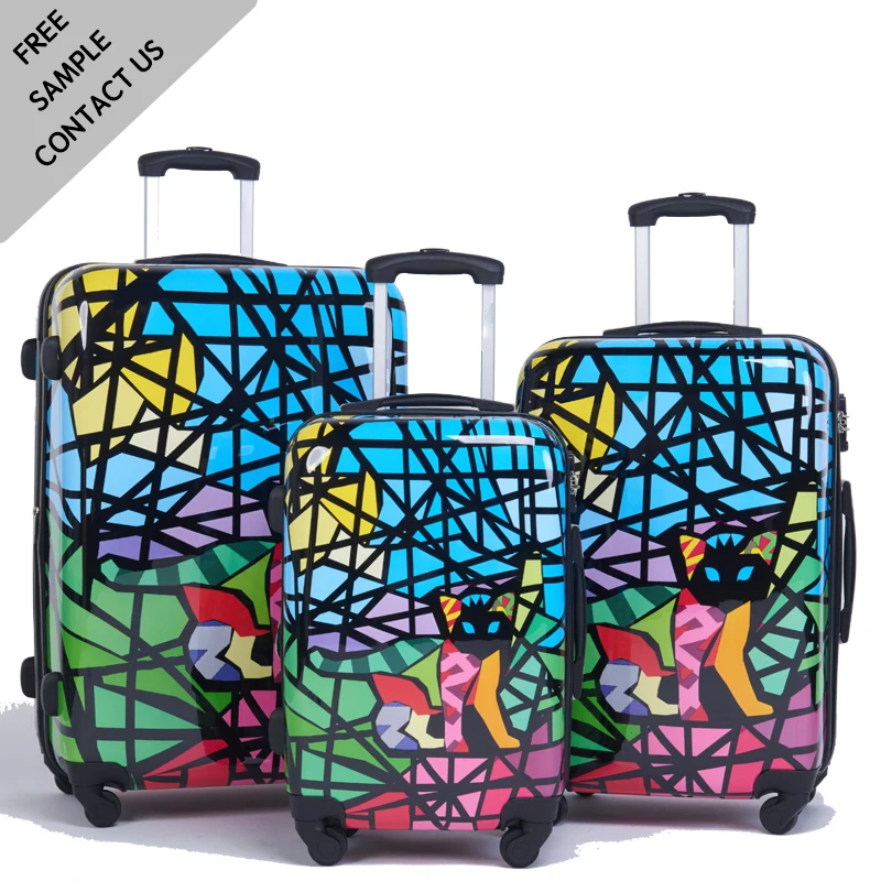 Лидер продаж Лучший Дорожный комплект из 3 чемоданов на колесиках