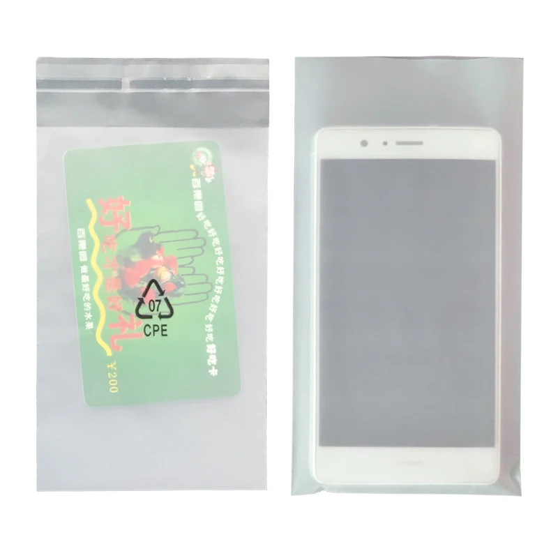 Frosted pp zip bag for garment or cloth with customized LOGO