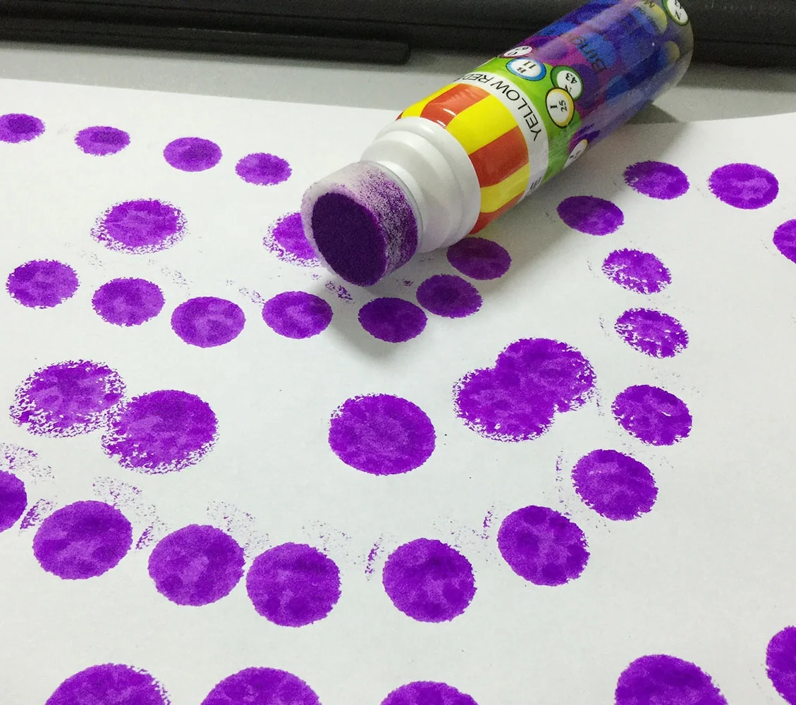 Factory Direct Sale Special Art Painting Toys Large Capacity Graffiti Bingo Empty Bottle Plastic Paint Container for Drawing