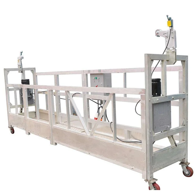 zlp1000 temporary aluminum alloy suspended platform/climbing stage wall suspended platform