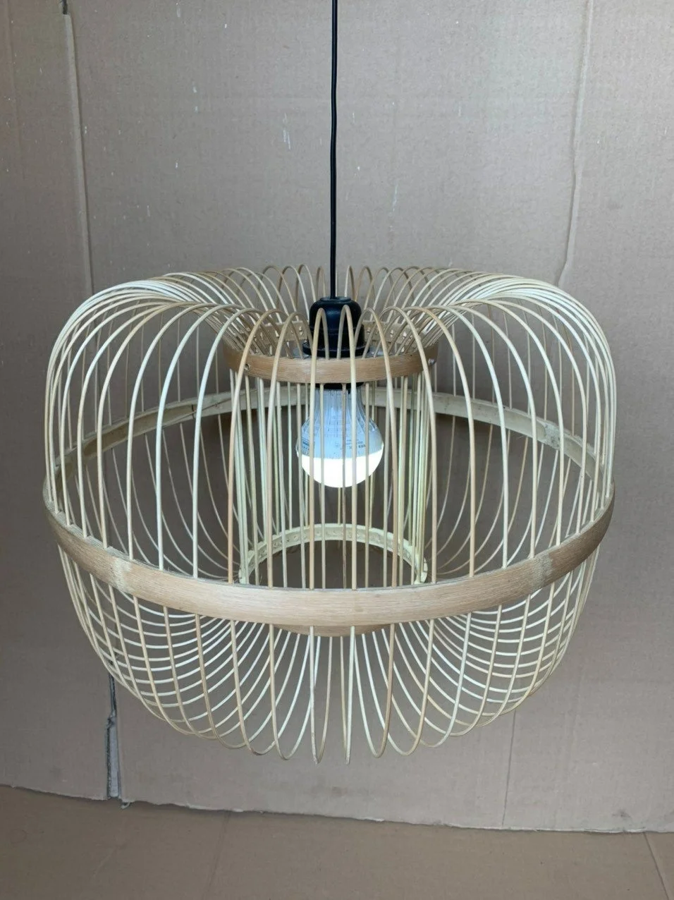 Home decoration lantern lamps-wicker bamboo lamp made in Vietnam Light Chandelier Lamp for Sale