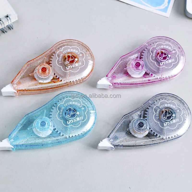 BlingBling Series  New Design Correction Supplies Stationery High Quality 12m Plastic Correction Tape