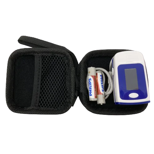 Fingertip Pulse Monitor Box High Quality Waterproof and Shockproof EVA Black Storage Bag (excluding Oximeter and Others) /