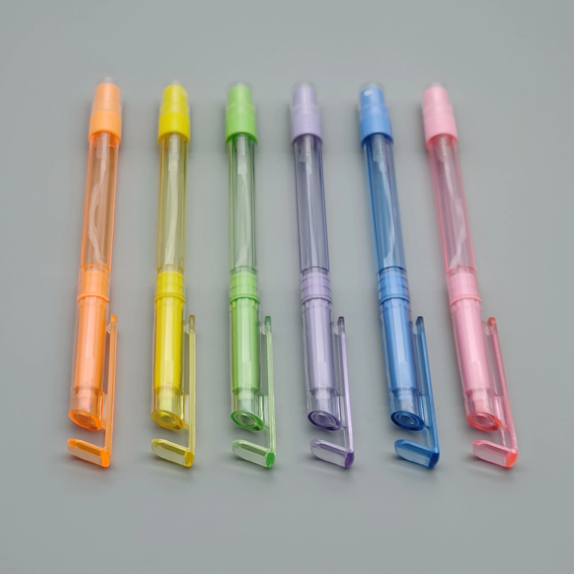 Multi-function fluorescent pen phone holder pen personalized spray pen with candy color