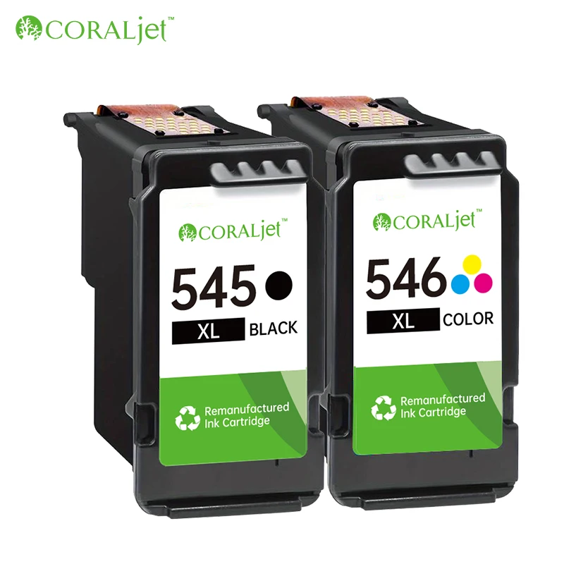 CORALjet 545 PG-545 546 CL-546 XL чернильный картридж Восстановленный совместимый использование для принтера Canon Pixma Ip2850 MG2450 2550