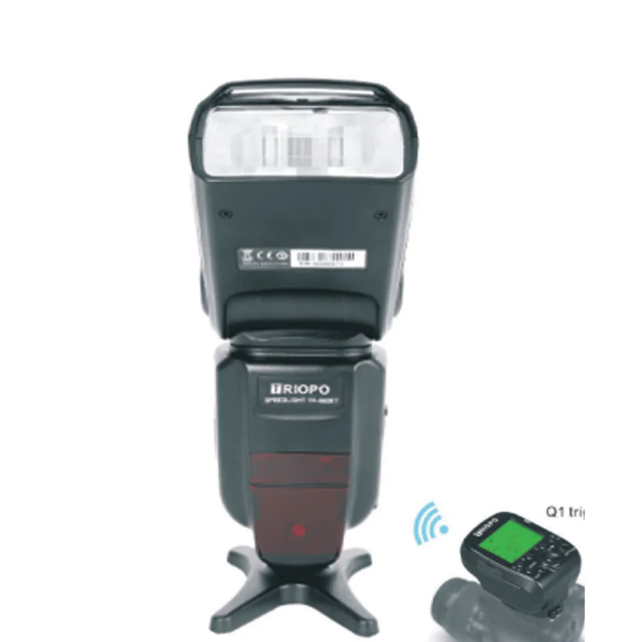 TRIOPO photography camera high power recharchable flash speedlite light for Canon flash light