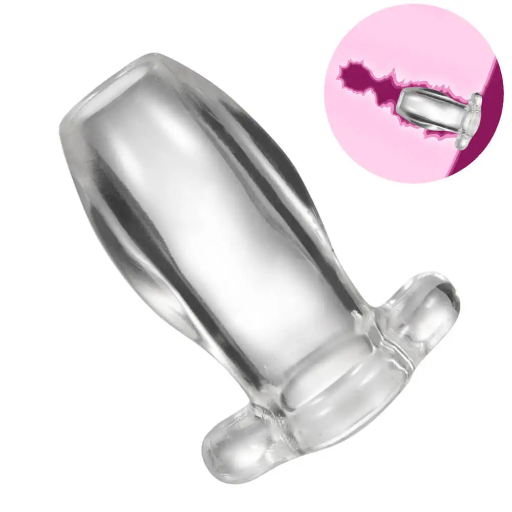 Highly Transparent Peeping Anal And Anal Plug In Hollow Hollow Vestibular Door Plug Enema For Cleaning Men