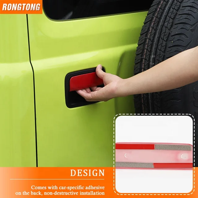 New Exterior Accessories ABS Car Rear Door Handle Cover Trim for Suzuki Jimny 2019+