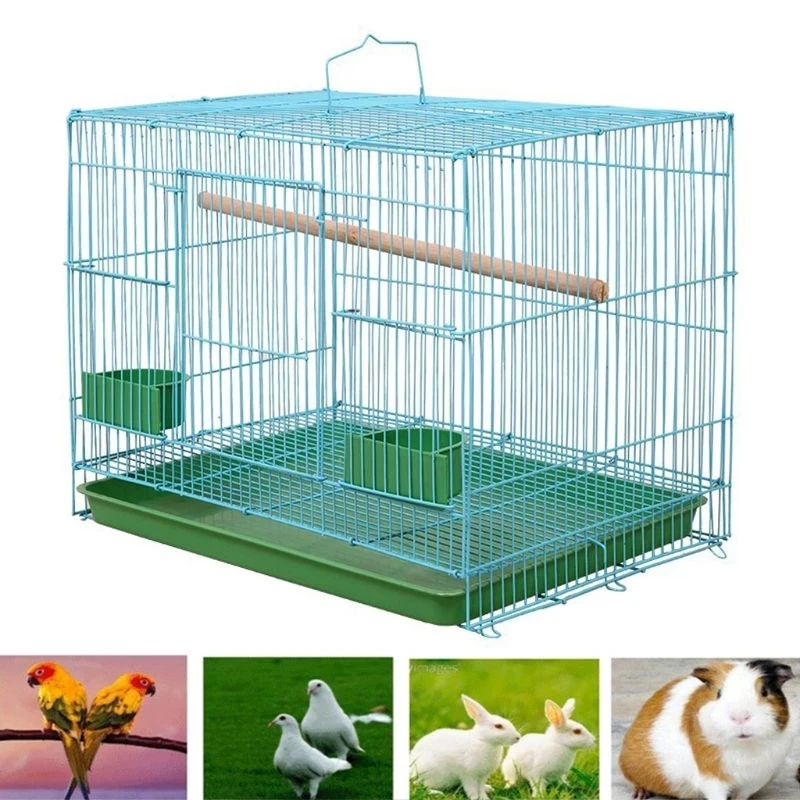 Interlinked parrots group cage villa luxury reproduction cage cage tiger skin peony 1801