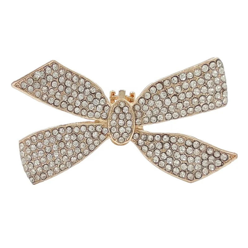 2024 New Arrival Square Bow Rhinestone Shoe Clip Accessories For Bridal Wedding Rhinestone Shoe Buckle Decoration