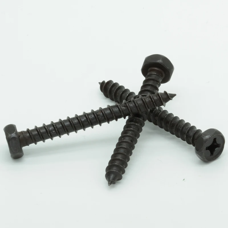 DIN 965 Titanium Flat Countersunk Head Bolts Black Stainless Steel Phillips Tapping Screws with Hexagon Cap Sizes M2 to M8