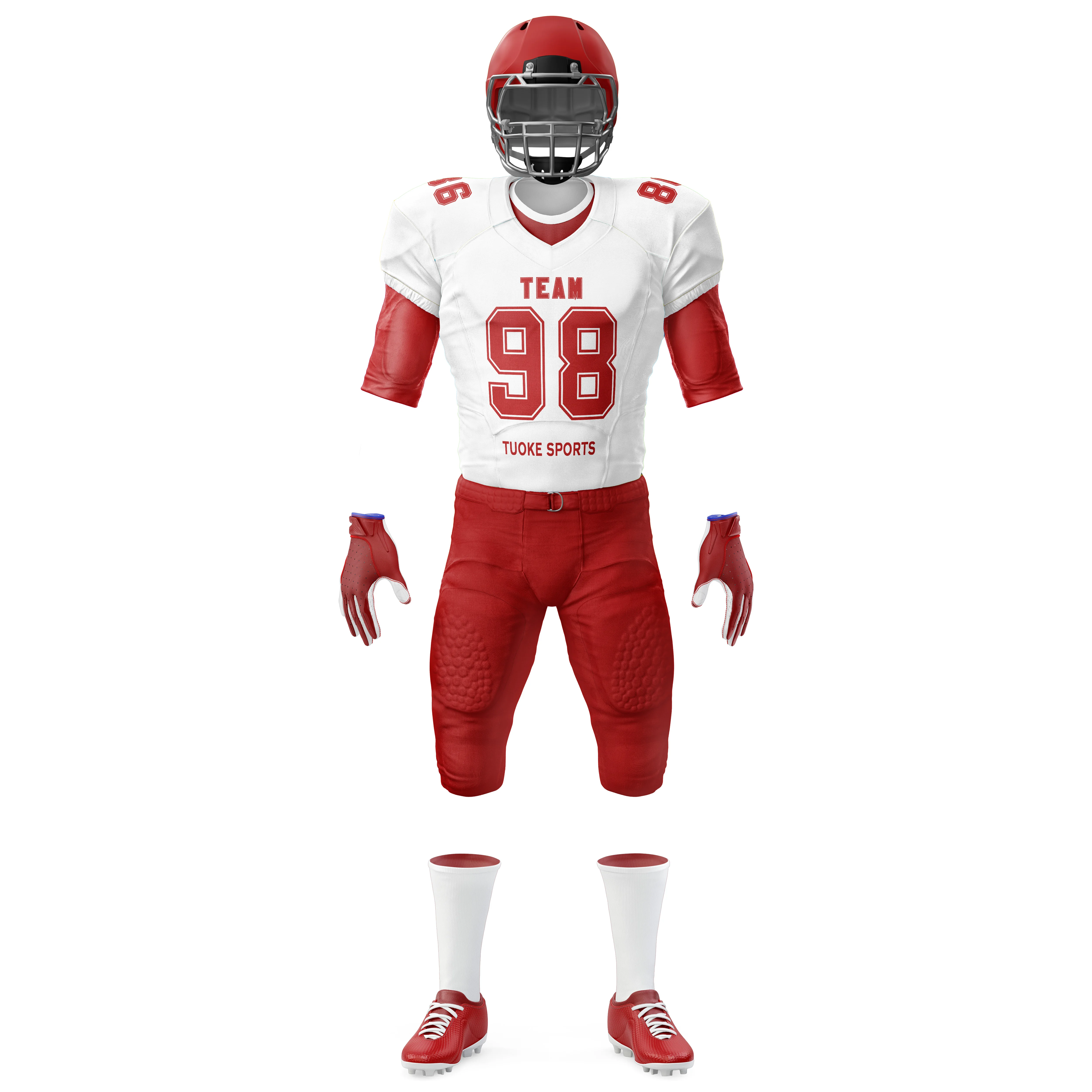 2022 New Arrival Custom Made American Football Jerseys With Tackle Twill Player Name And Number Youth American Football Uniforms