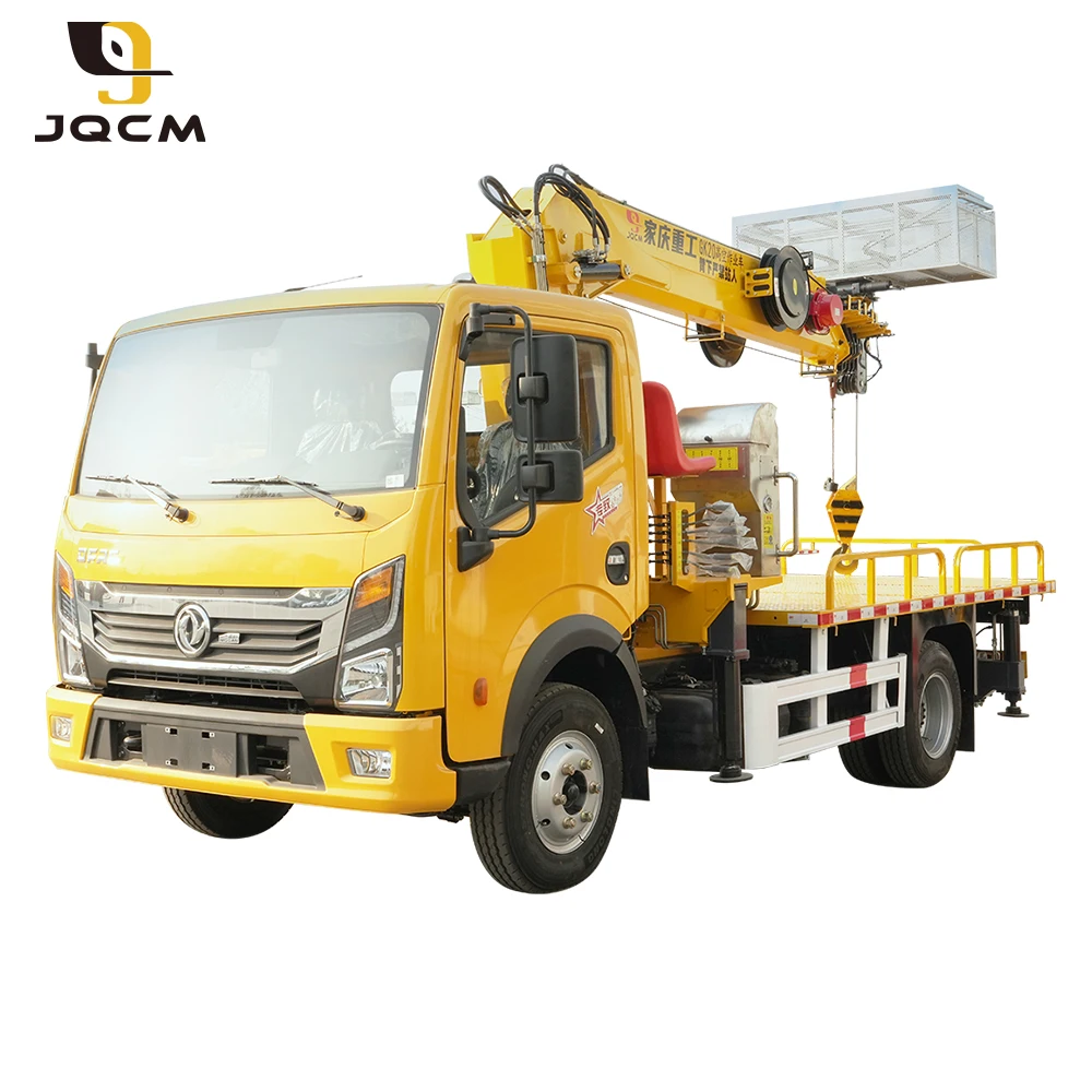 Worry-free after-sales high performance hydraulic lifting crane mobile small telescopic boom utility vehicle for sale