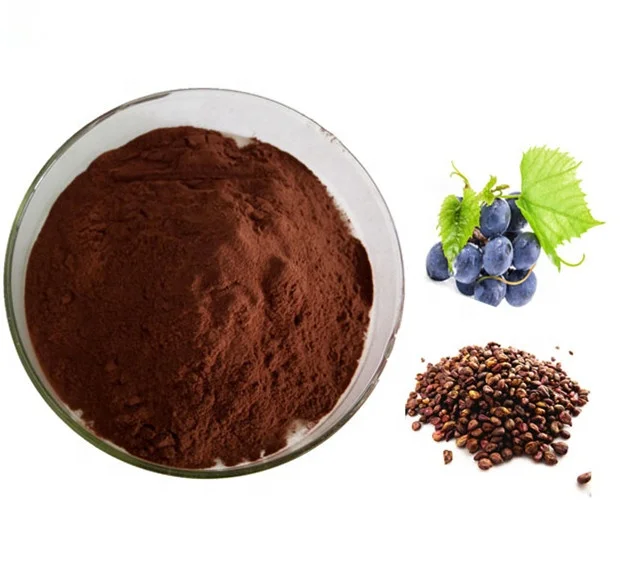 Сделано в Китае, лучший натуральный экстракт виноградных косточек, 95% полифенолы, антиоксидант