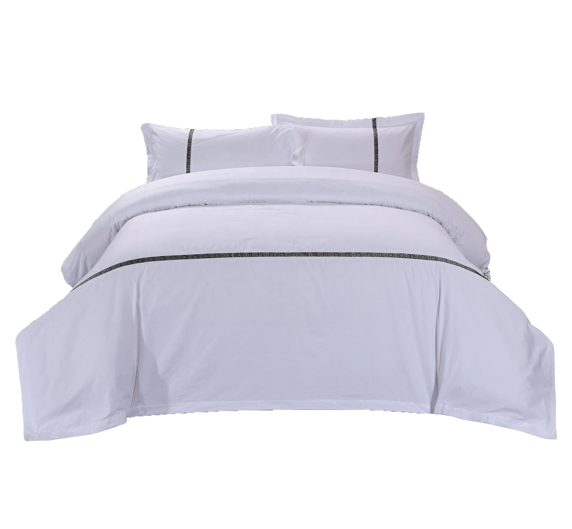 High quality Hotel bedding linen luxury 60S bed sheet printing bedding set 100 cotton hotel