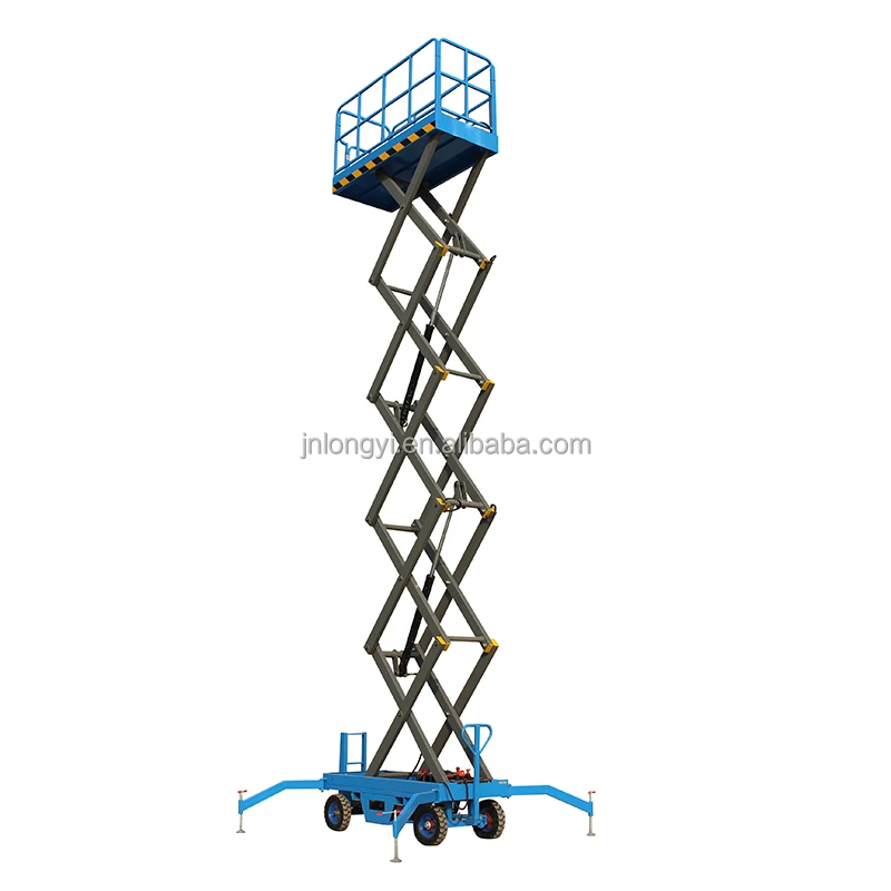 High Quality 10m 14m Mobile Hydraulic Trailer Electric Scissor Lift Table Lifting Platform