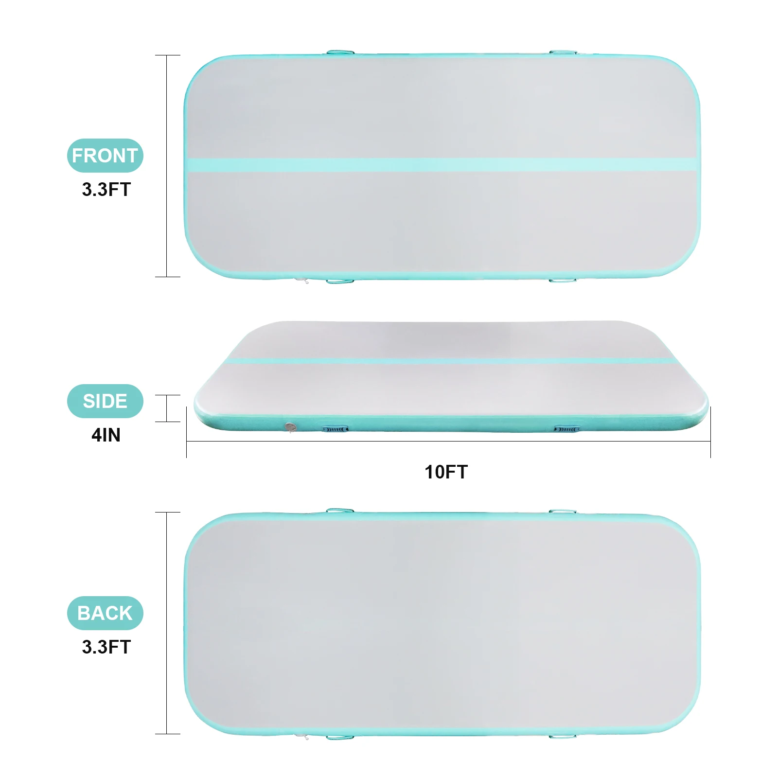 Gymnastics Equipment 3M 4M 5M 6M 8M 10M Air Track Inflatable Gymnastics Mat for Yoga
