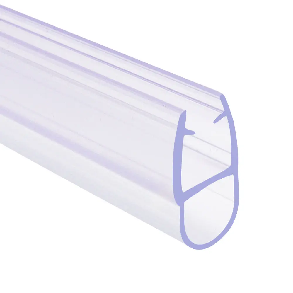 Waterproof Clear Plastic Edge Sealing Strip Stopper Shower Glass Door Seal For Door Bottom Seal Strip For 10mm Glass