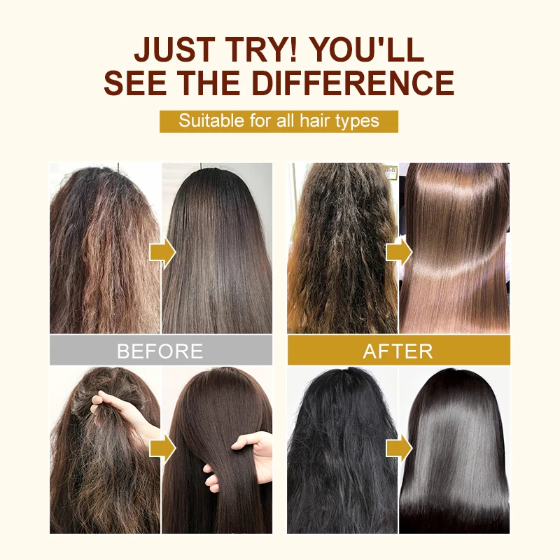 Hair Treatment Mask Collagen Protein Dry Damaged Colored Permed Hair Deep Repair Hair Mask