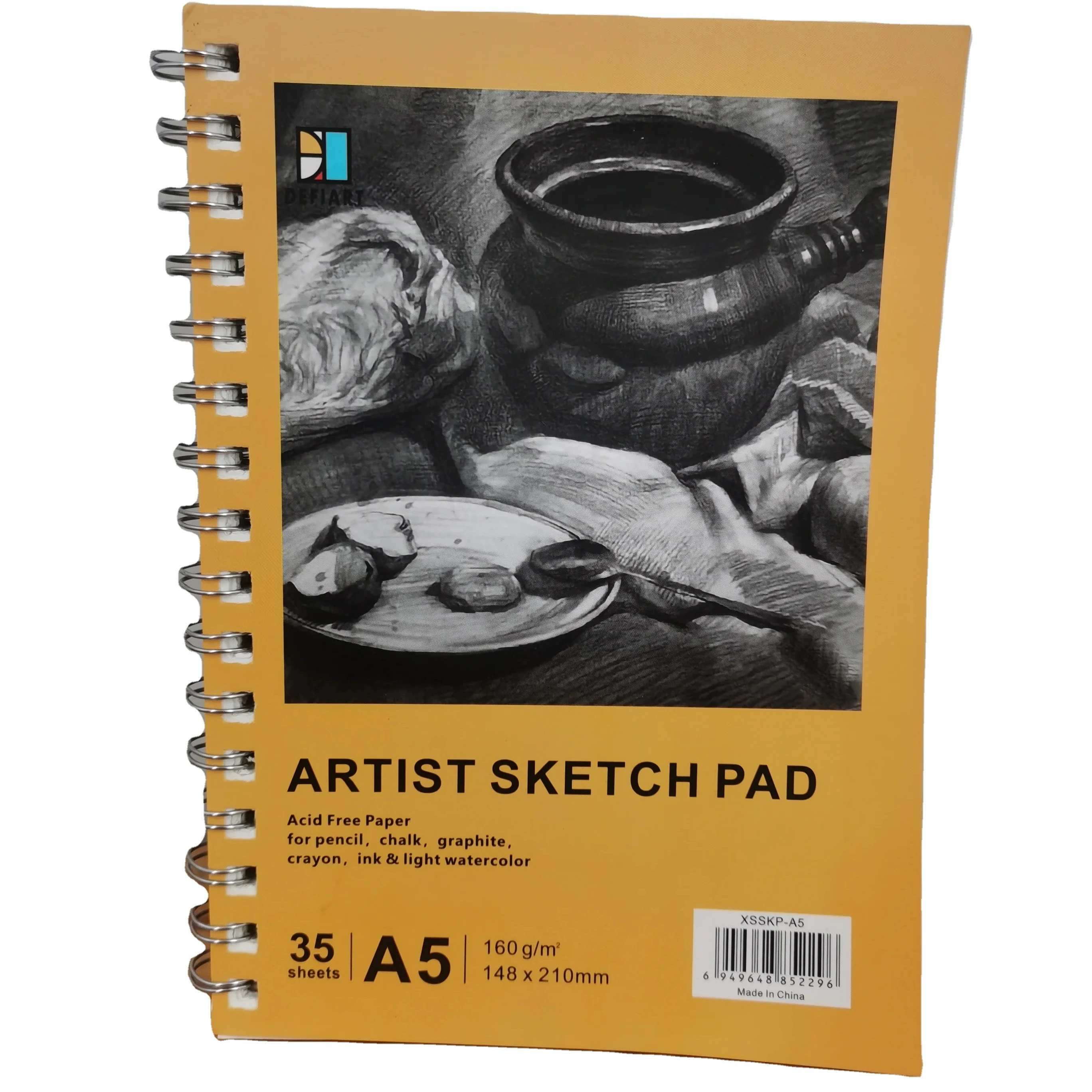 Sketch Book | 100 Sheets (68 lb/100gsm) Spiral Sketchbook | Durable Acid Free canvas | Sketch Pad for Kids,Beginners,Artists