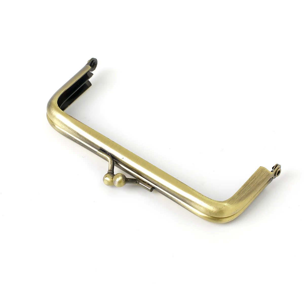 Bag Parts Square Golden Handbag Hardware Clutch Bag Metal Purse Frame Kiss Lock For Wallet Bag