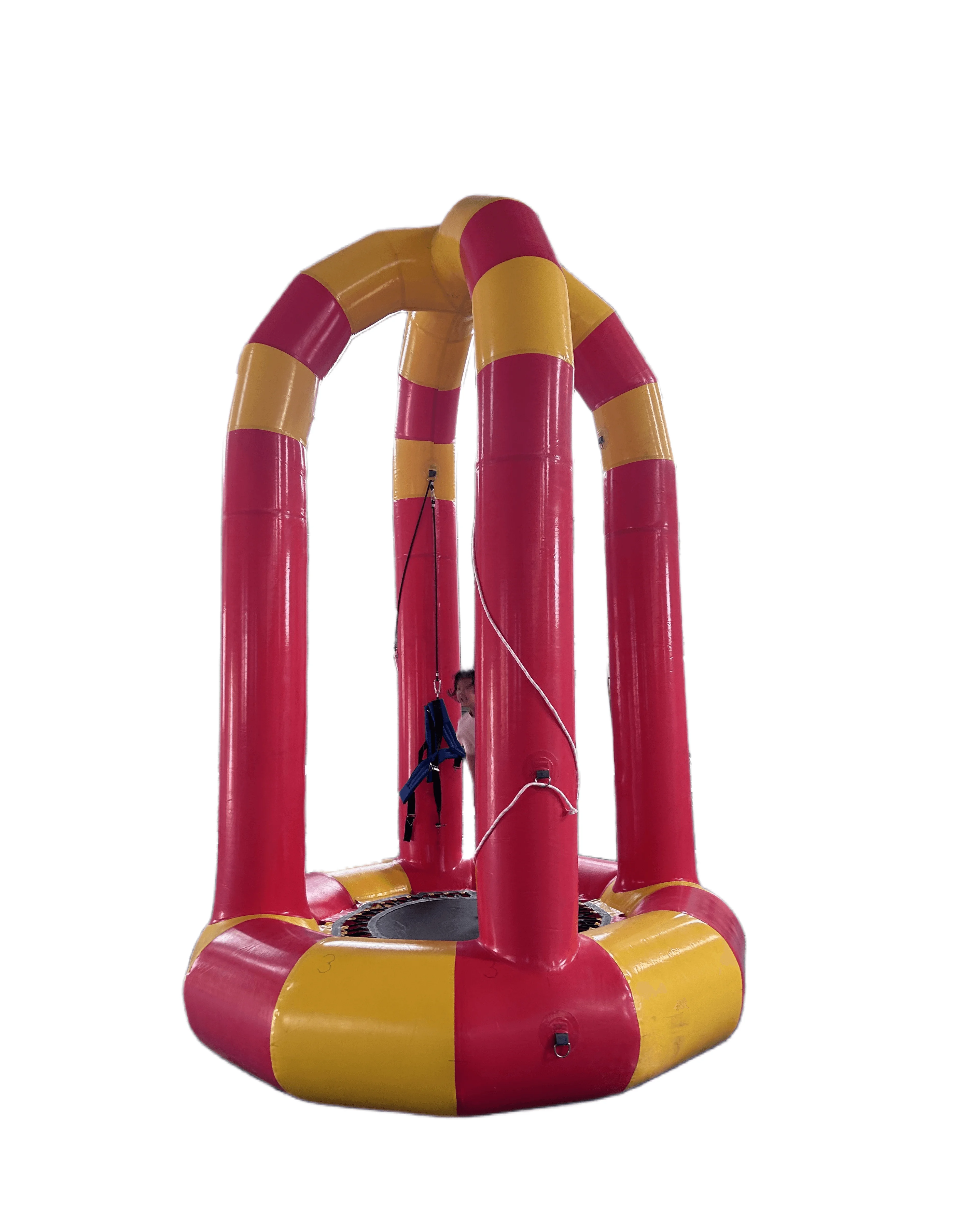 Single Hot sale blow up kids games inflatable bungee trampoline Inflatable Soft Bungee with Cord Inflatable Bungee Jumping