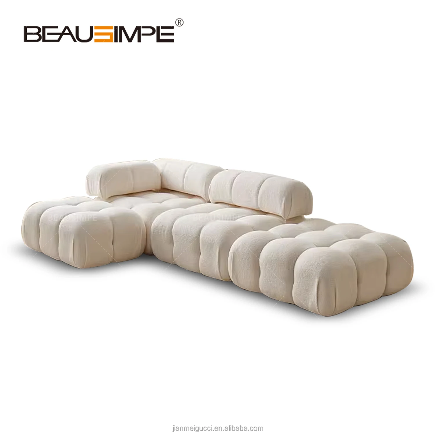 Compression-packaged Vacuum Al Drop Ship Products Furniture Double Cloud Couch Chameleon Folding  Fluffy Compression Sofa