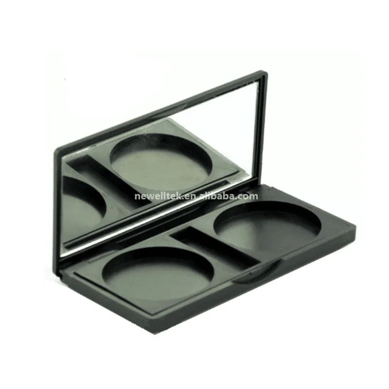 
2020 wholesale black empty single eyeshadow makeup compact palette packaging 