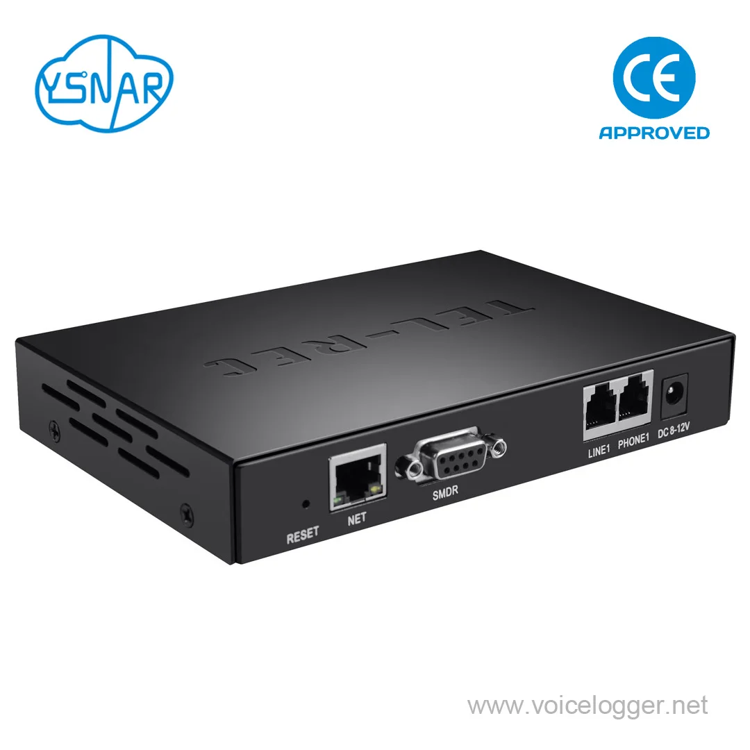 1CH Customized Standalone Voice Logger with SDK/API, Single Line Answering Machine & Call Announcement Telephone Voice Recorder