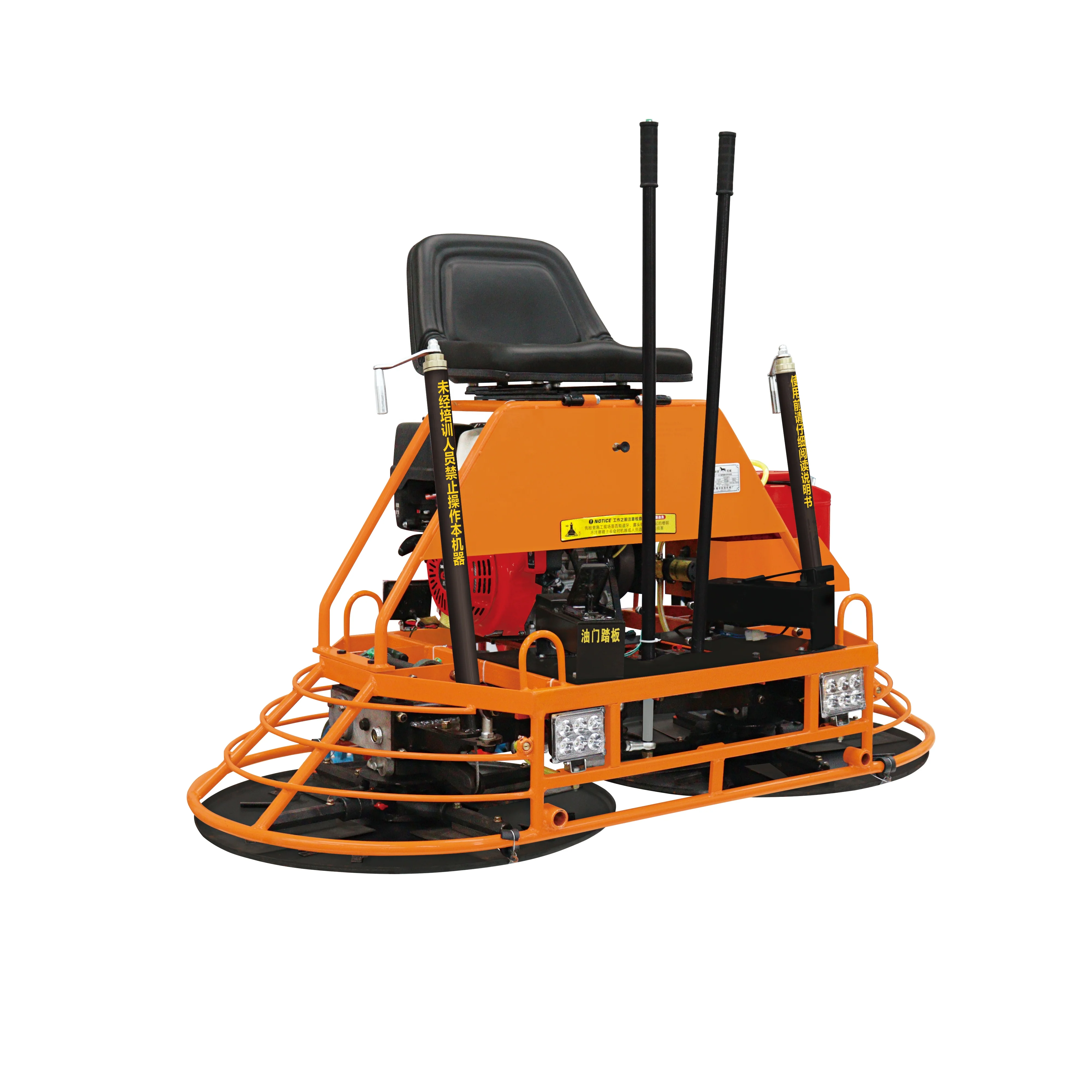 New Design Trowel Machine With Seat Double Cylinder Engine Concrete Ride On Power Trowel