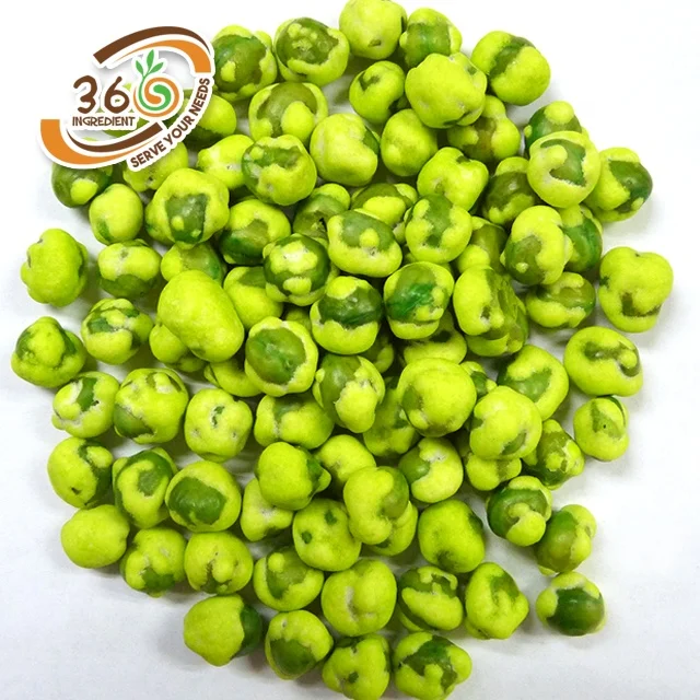 Пикантный жареный зеленый горох Farmerland Wasabi, закуска, 15 кг