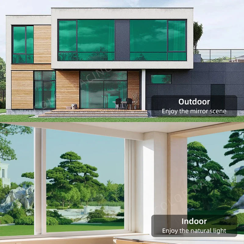 High Heat Rejection Silver Colorful PET Window Tint Film For Building Color Architectural Tint 1.52*30m  Window Tint