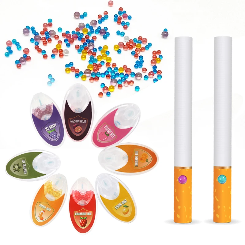 Custom filtration cigarette flavor filter rods smoking crush flavor menthol capsules balls for smoking