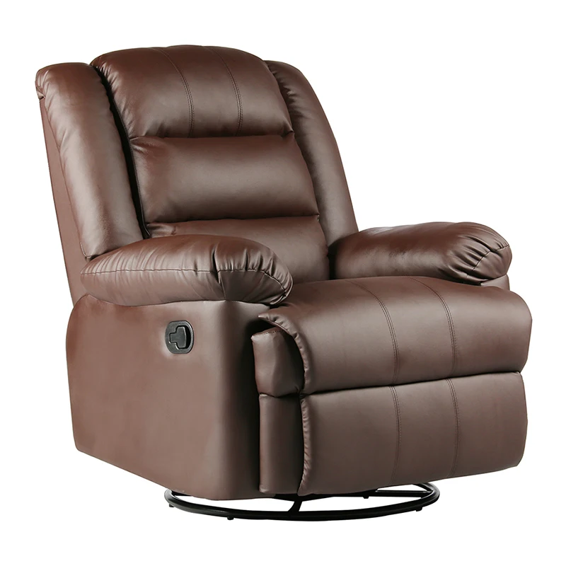 Wholesale Living room manual mechanism leather sofa cheap leather recliner massage sofa chair