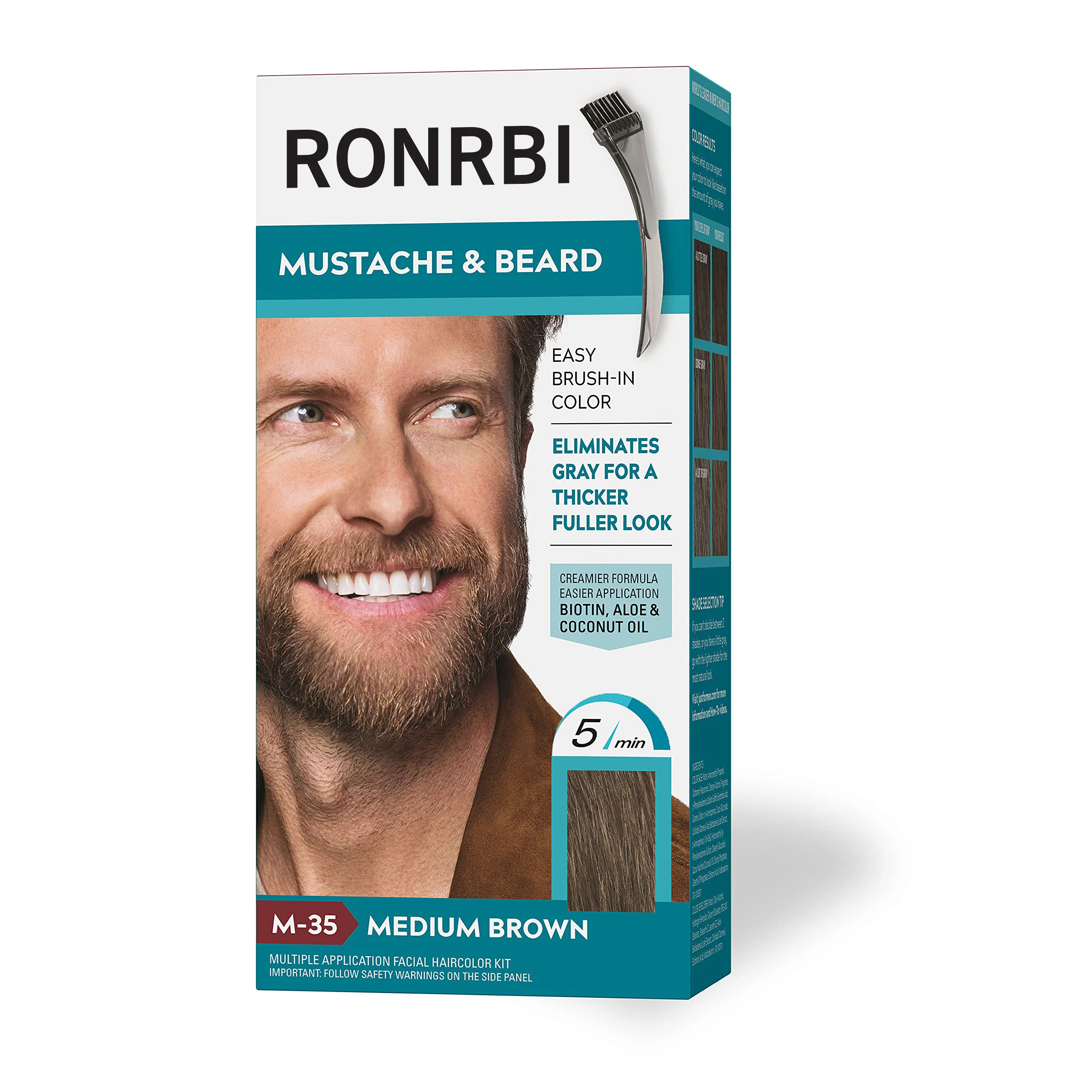 New Model Customized Natural Vegan Moisturizing Easy Application Semi-Permanent Beard Dye