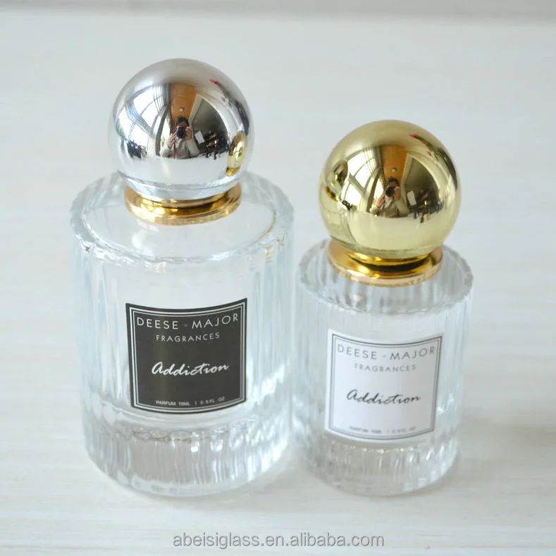 30ml 50ml Round Cylindertransparent Spray Glass Perfume Bottle