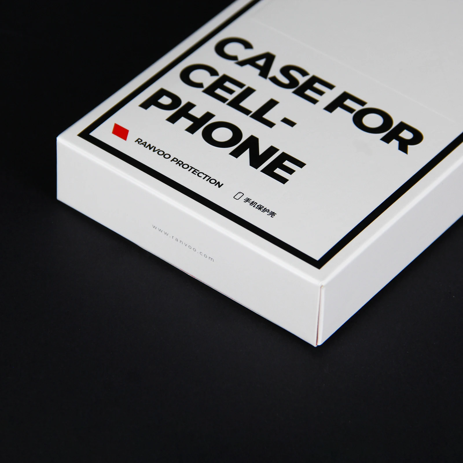 Manufacture white foldable card box for cellphone