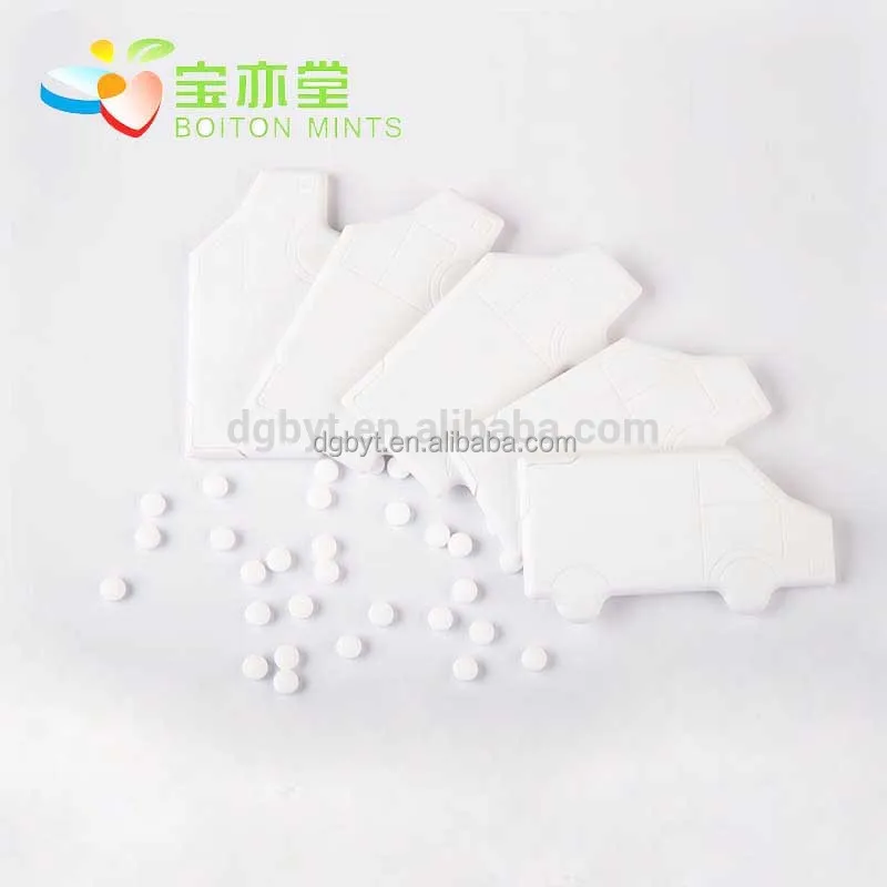 High quality custom car shape card kit mints candy wholesale