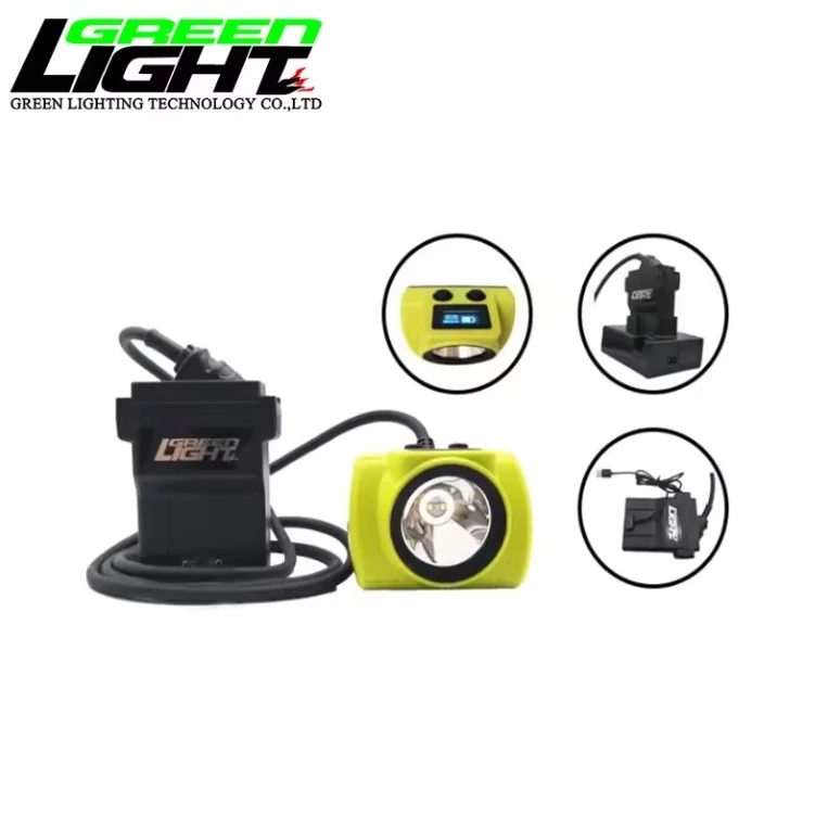 GLD-6 25000 Lux Strong Bright Led Mining Lamp Miners Helmet Lamp Plug and Play Cable Underground Mining Cap Lamp
