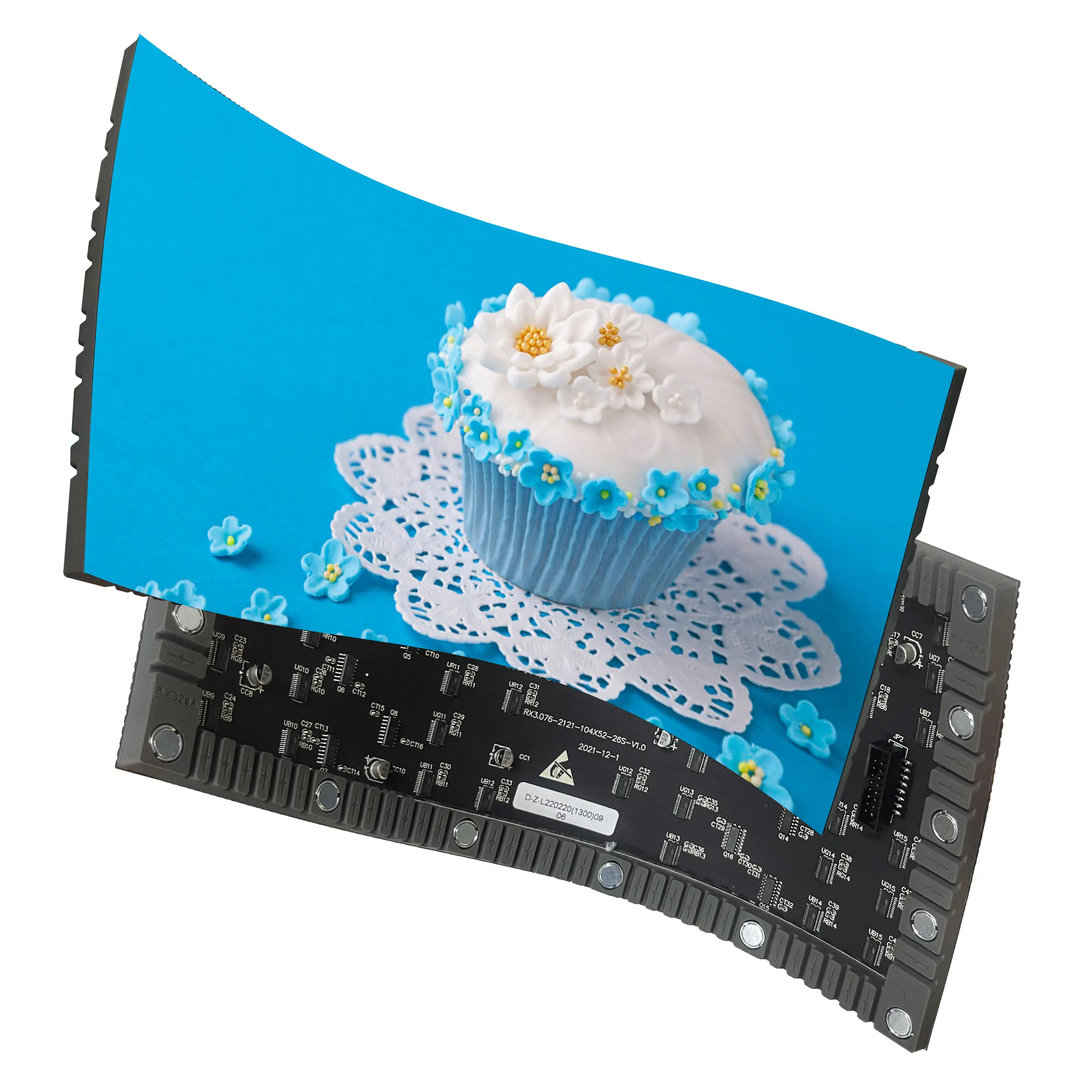 P3.076 indoor soft led display screen price video wall manufacturers for large curved led display