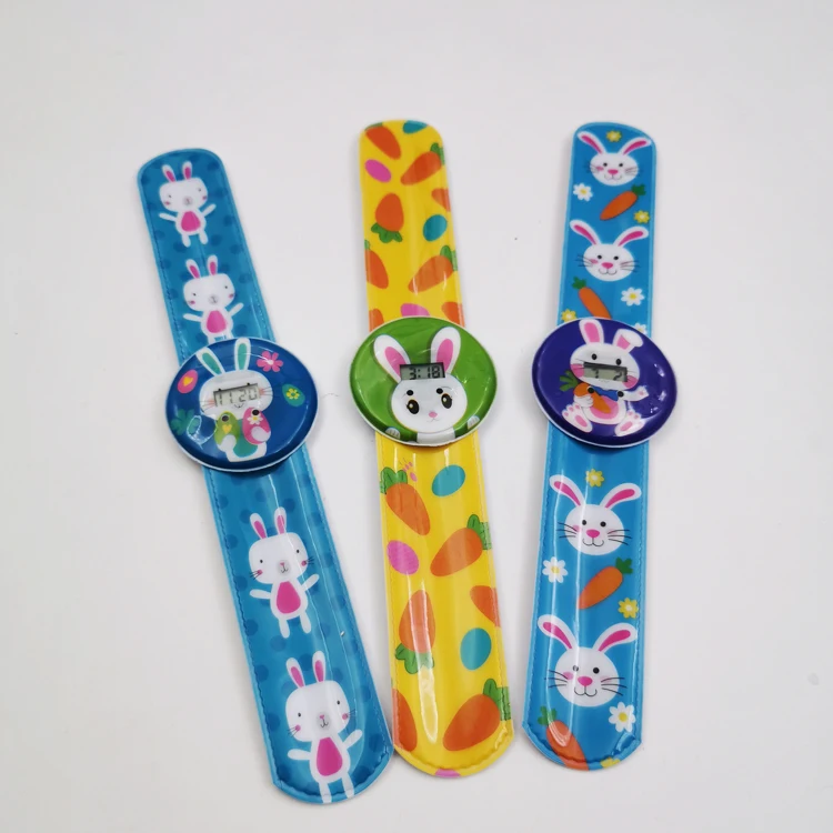 Alibaba Express promotion gift kids slap cartoon watch