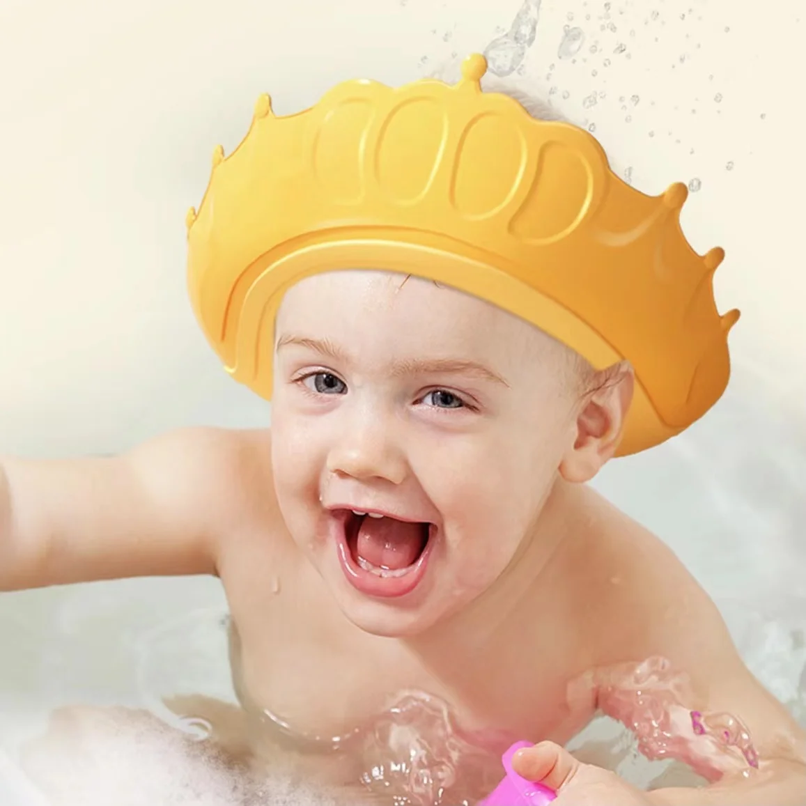 Kids Bath Visor Hats Wash Hair Adjustable Waterproof Ear Protection Eye Soft Children Care Baby Shampoo Shower Shield Hats