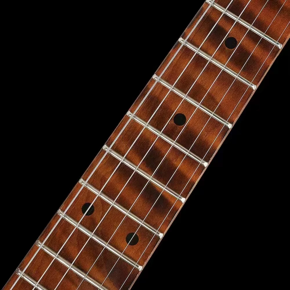 D-190 Factory Customize Logo Vintage Gold  22 Fret Solo High Quality Stringed Instruments Acoustic Electric Guitar
